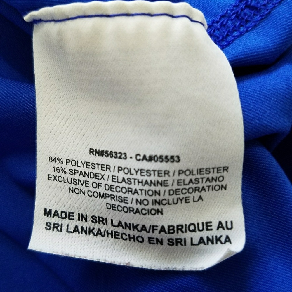 Nike Pro Combat Large Fitted Shirt Dri-Fit Blue - Picture 3 of 8